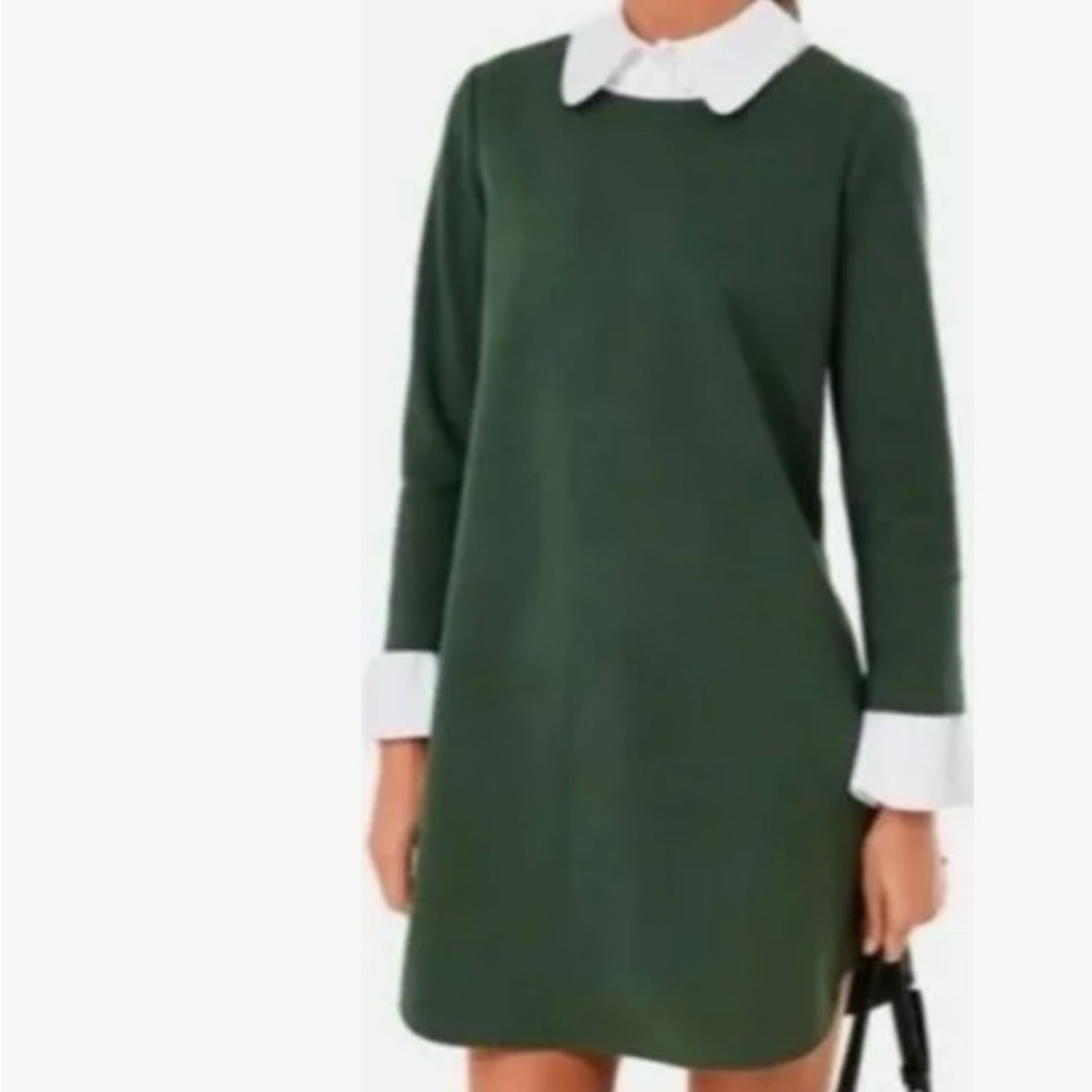 Tuckernuck Green Sheath Dress with Peter Pan Collar